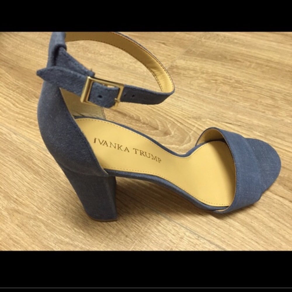 Ivanka Trump Chambray Denim Heel